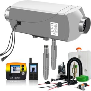 12V8kW新款带遥控带温控空暖水暖一体机