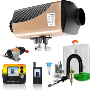 12V7kW新款带遥控带温控空暖水暖一体机